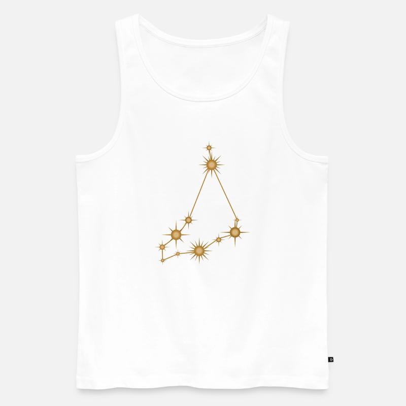Sternbild Steinbock Sternzeichen Sternzeichen - Männer Premium Bio Tank Top - Weiß