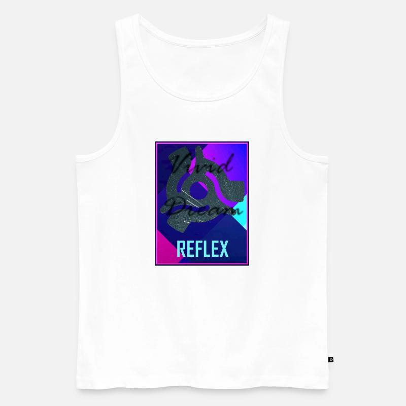 Reflex von Vivid Dream - Männer Premium Bio Tank Top - Weiß