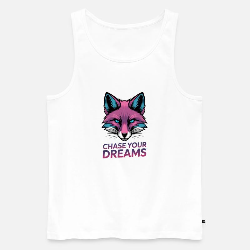 Fuchs-Jagd-Träume - Männer Premium Bio Tank Top - Weiß