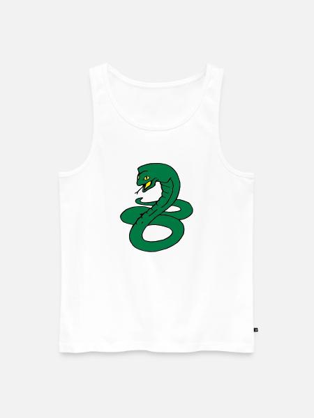 Cobra - Men's Premium Organic Tank Top - white