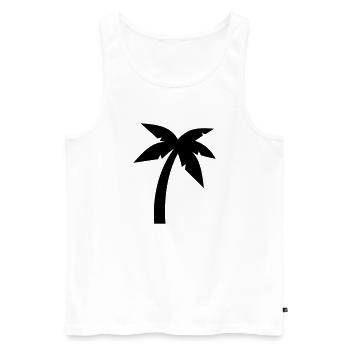 Palme - Débardeur bio Premium Homme - blanc - Devant - Michal (187cm)