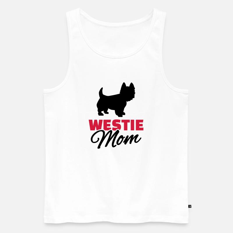 Westie - Männer Premium Bio Tank Top - Weiß