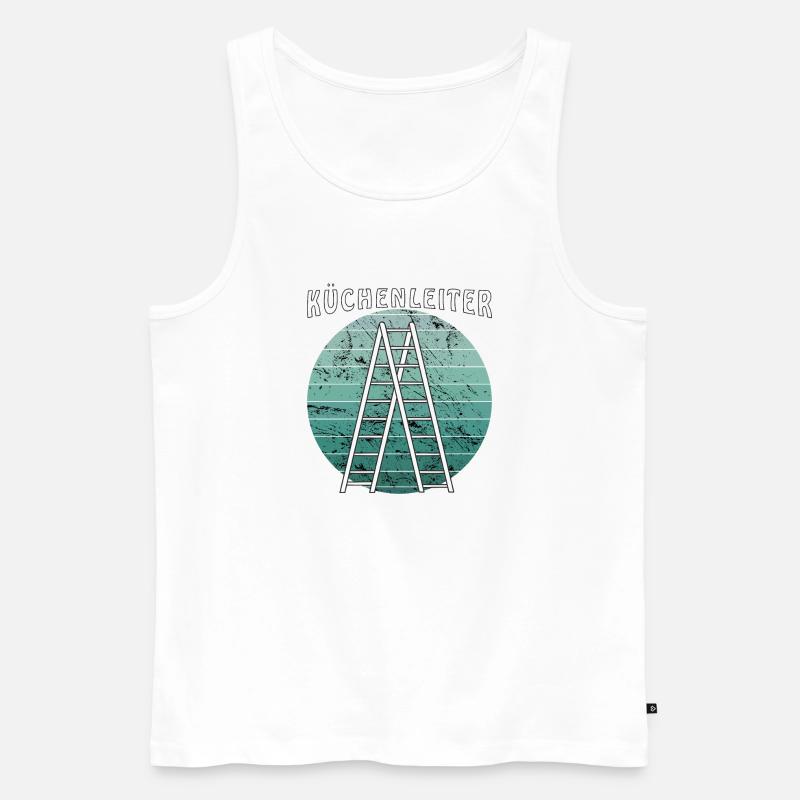 KÜCHENLEITER - Männer Premium Bio Tank Top - Weiß
