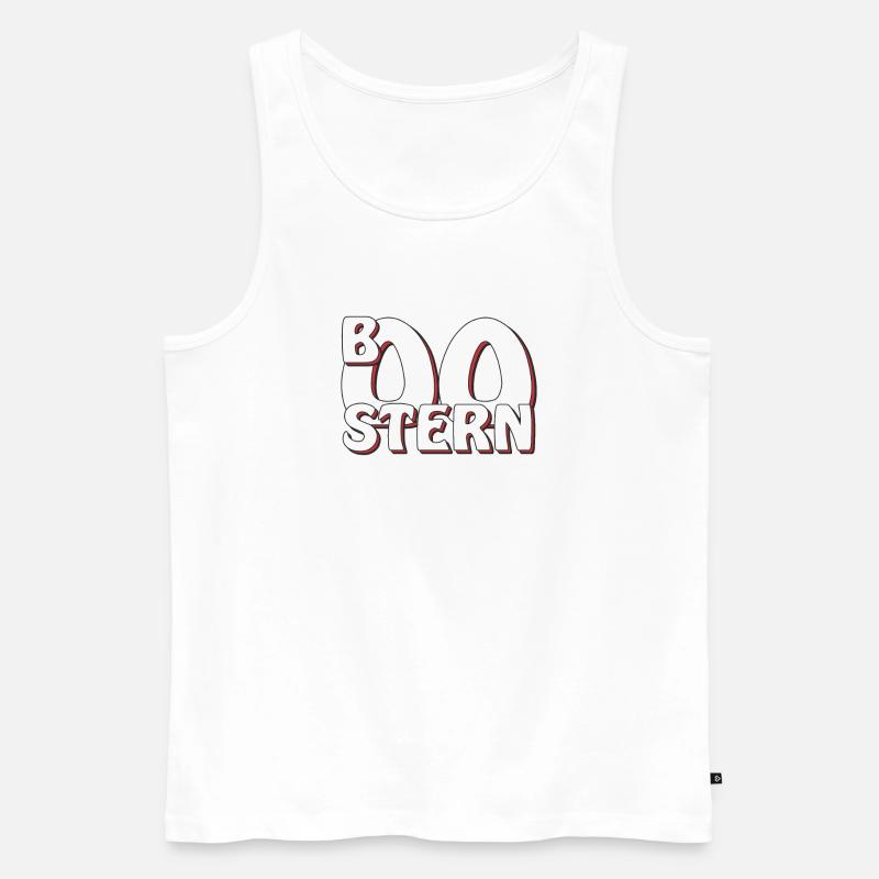 BOOSTERN - Männer Premium Bio Tank Top - Weiß