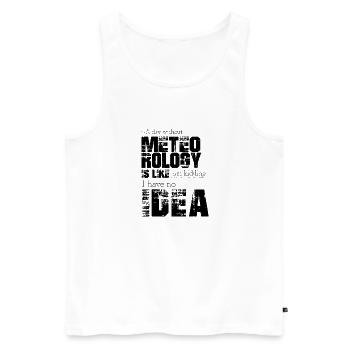 Meteorologie - Männer Premium Bio Tank Top - Weiß - Vorne - Michal (187cm)