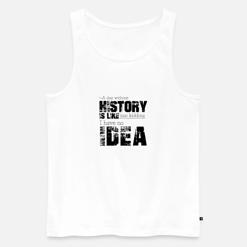 Geschichte - Männer Premium Bio Tank Top - Weiß
