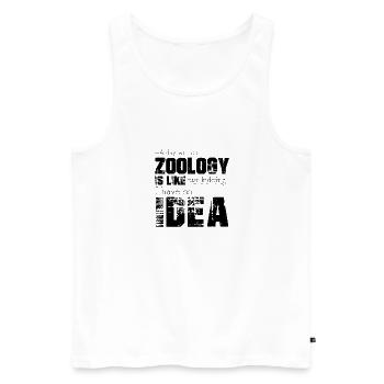 Zoology - Men's Premium Organic Tank Top - white - Front - AI Model Male 178 light (178cm)