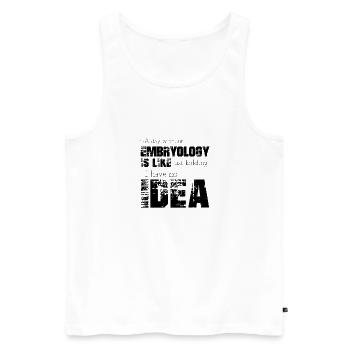 Embryologie - Männer Premium Bio Tank Top - Weiß - Vorne - Michal (187cm)