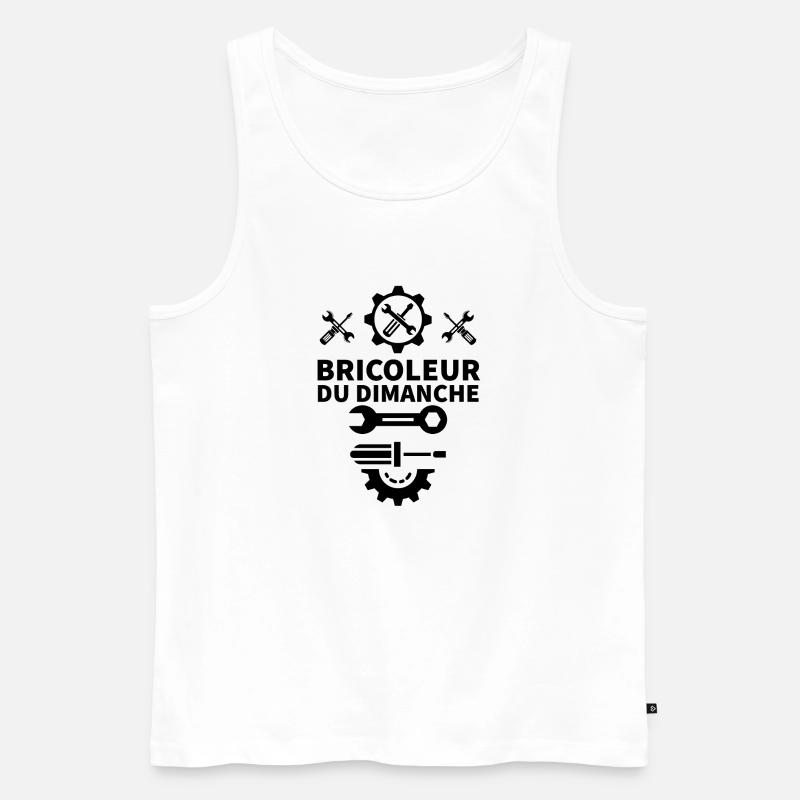 Bricoleur du dimanche 6 - Débardeur bio Premium Homme - blanc