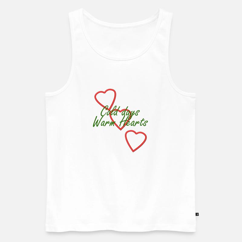 Cold days - Männer Premium Bio Tank Top - Weiß