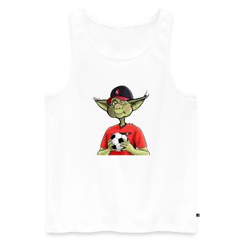 Korrigan Fußballfan - Männer Premium Bio Tank Top - Weiß - Vorne - AI Model Male 178 light (178cm)