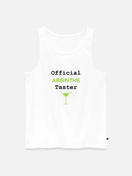 Official absinthe taster - Men's Premium Organic Tank Top - white
