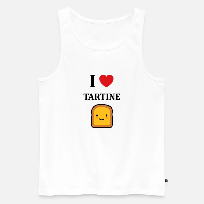 Handvoll - Männer Premium Bio Tank Top - Weiß