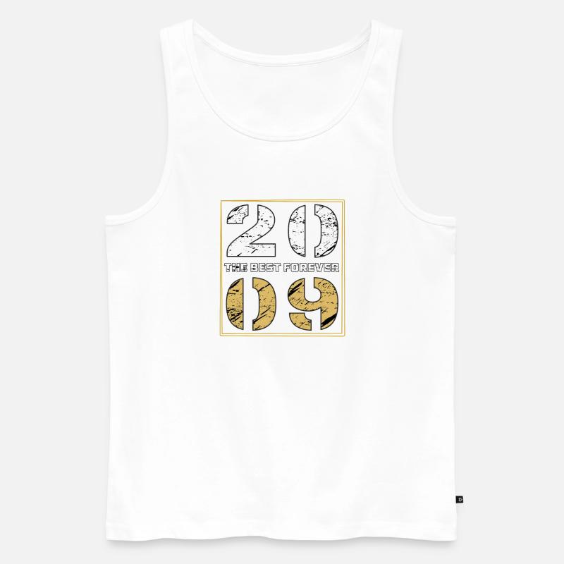 THE BEST FOREVER 2009 - Männer Premium Bio Tank Top - Weiß