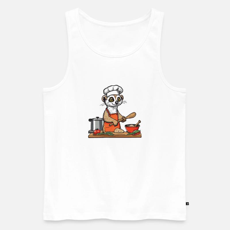 HERDMÄNNCHEN - Männer Premium Bio Tank Top - Weiß