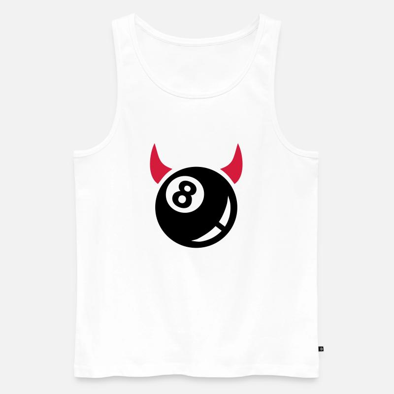 Billard - Männer Premium Bio Tank Top - Weiß