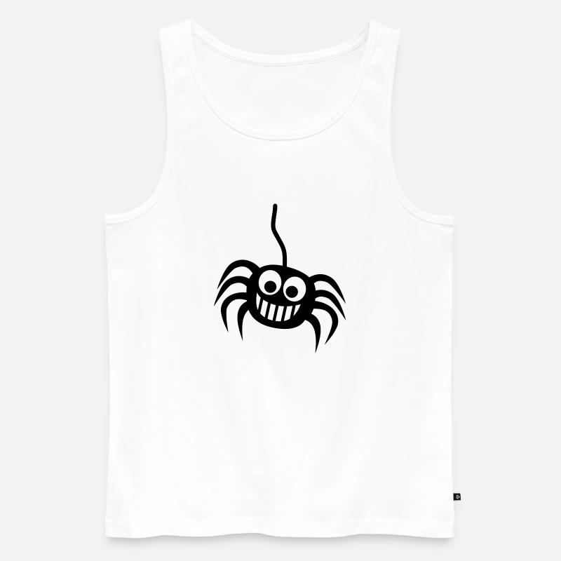 Spinne - Männer Premium Bio Tank Top - Weiß