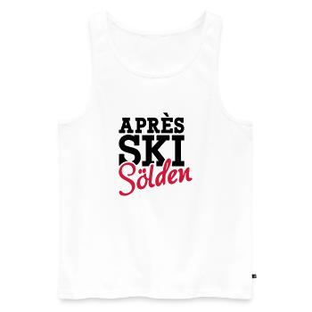 Apres Ski Sölden - Débardeur bio Premium Homme - blanc - Devant - Michal (187cm)