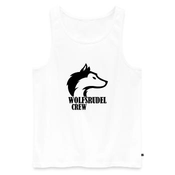 wolfsrudel_crew_01 - Männer Premium Bio Tank Top - Weiß - Vorne - Michal (187cm)