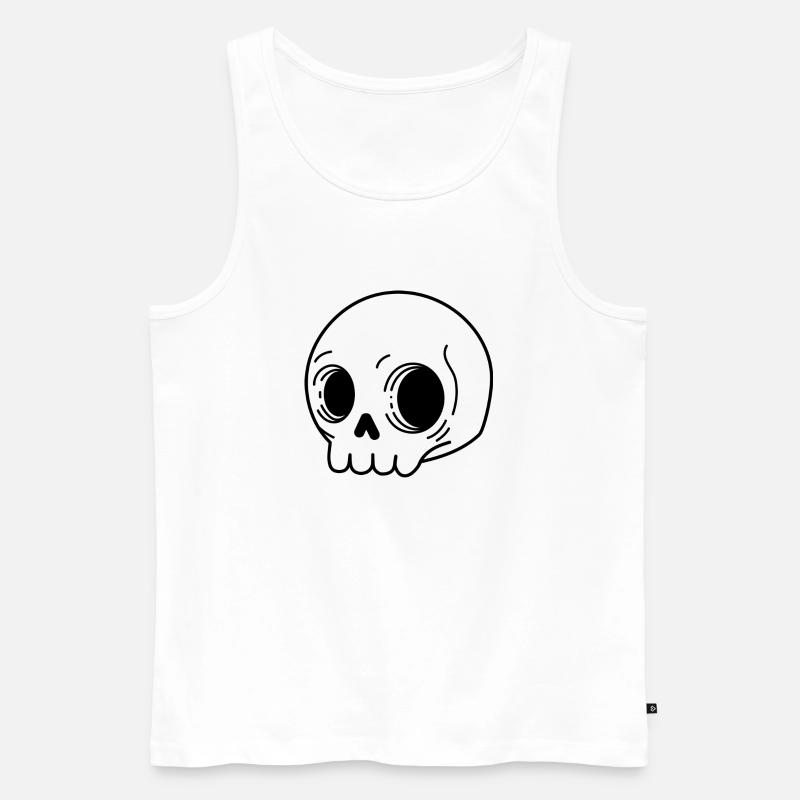 einfacher Kran - Männer Premium Bio Tank Top - Weiß