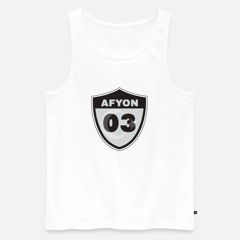 Afyon - Männer Premium Bio Tank Top - Weiß