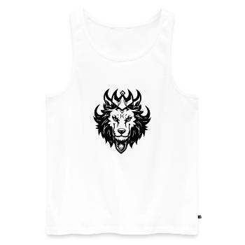 versprechen - Männer Premium Bio Tank Top - Weiß - Vorne - AI Model Male 178 light (178cm)