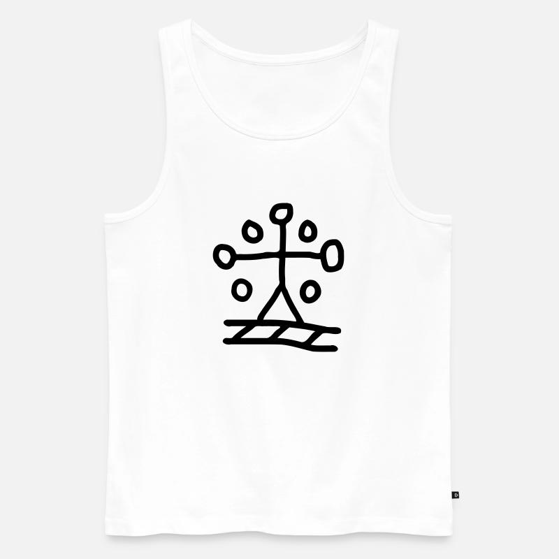 Noide-Dirre - Männer Premium Bio Tank Top - Weiß