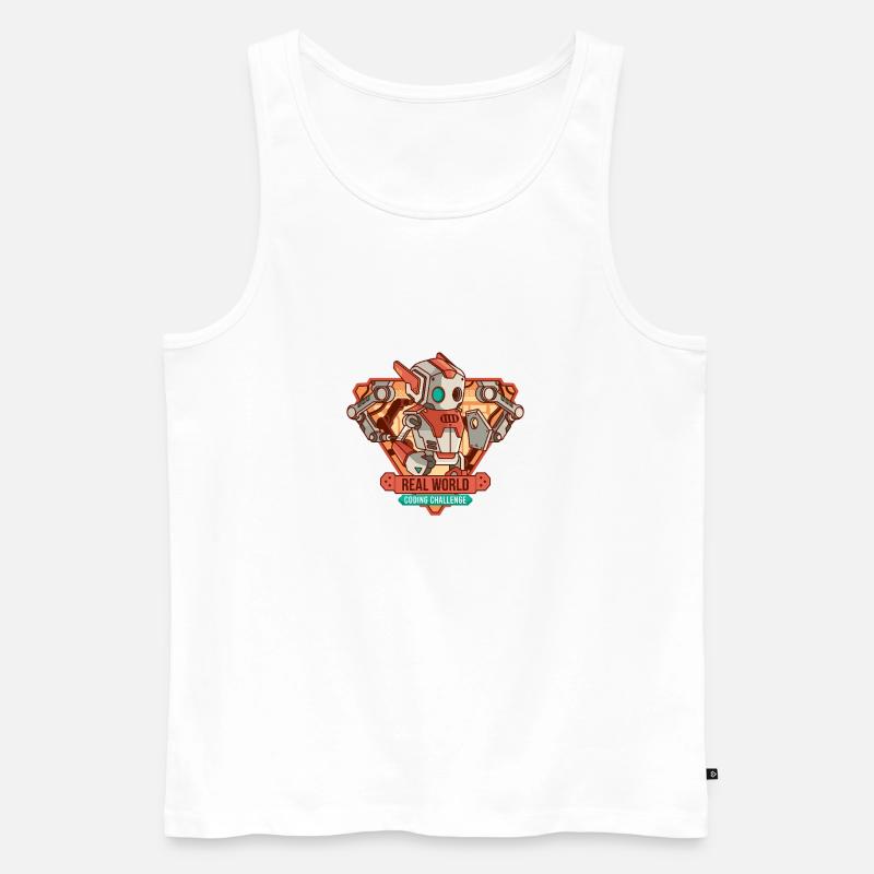 Real world coding challenge - Men's Premium Organic Tank Top - white