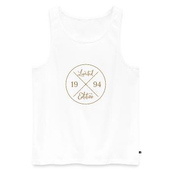Limited Edition 1994 - Männer Premium Bio Tank Top - Weiß - Vorne - Michal (187cm)