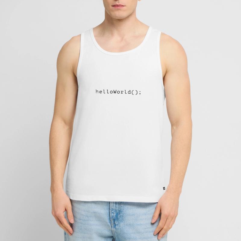 HelloWorld Program Code Coding Informatik Men's Premium Organic Tank Top