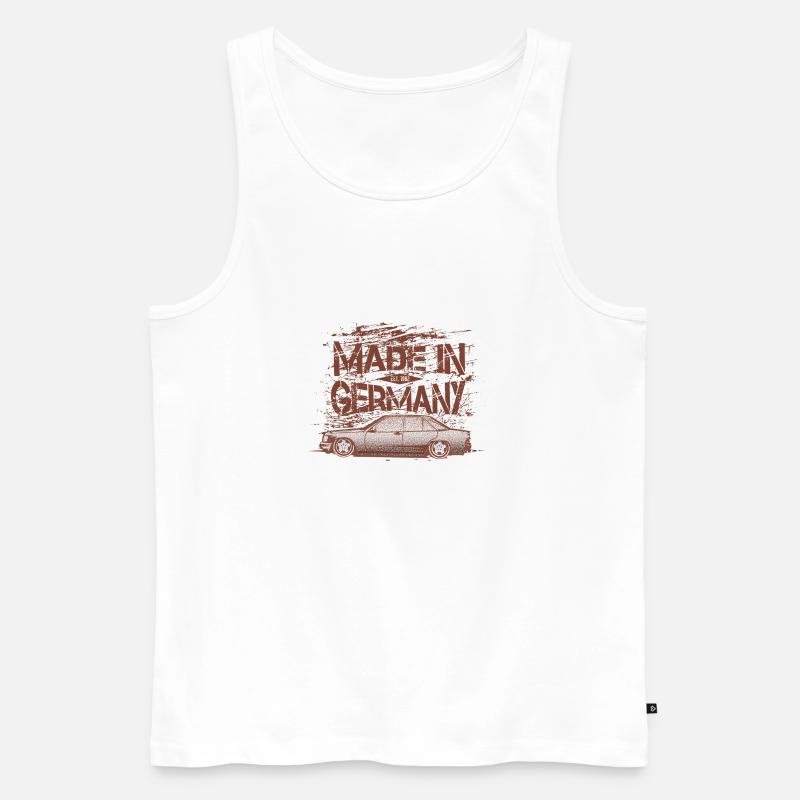 W 201 190 E EVO2 - Men's Premium Organic Tank Top - white