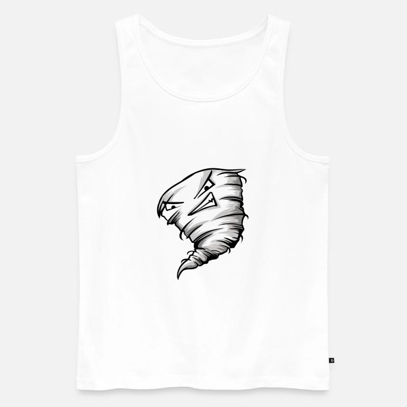 Tornado - Männer Premium Bio Tank Top - Weiß