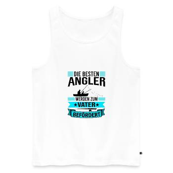 Angel Papa Vater - Männer Premium Bio Tank Top - Weiß - Vorne - Michal (187cm)