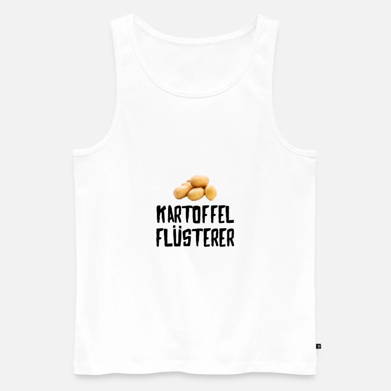 Kartoffel Flüsterer - Männer Premium Bio Tank Top - Weiß