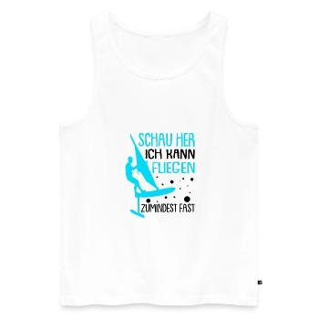 Windsurfen mit Foil Foilsurfen - Männer Premium Bio Tank Top - Weiß - Vorne - Michal (187cm)