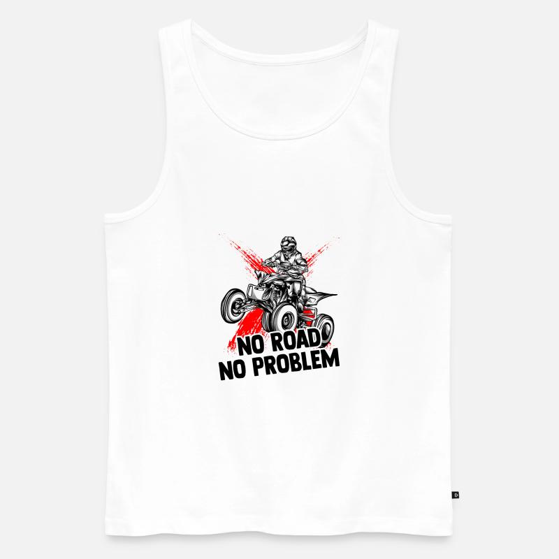 Quad - Männer Premium Bio Tank Top - Weiß