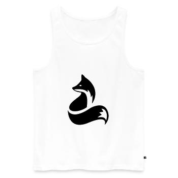 renard - Débardeur bio Premium Homme - blanc - Devant - Michal (187cm)