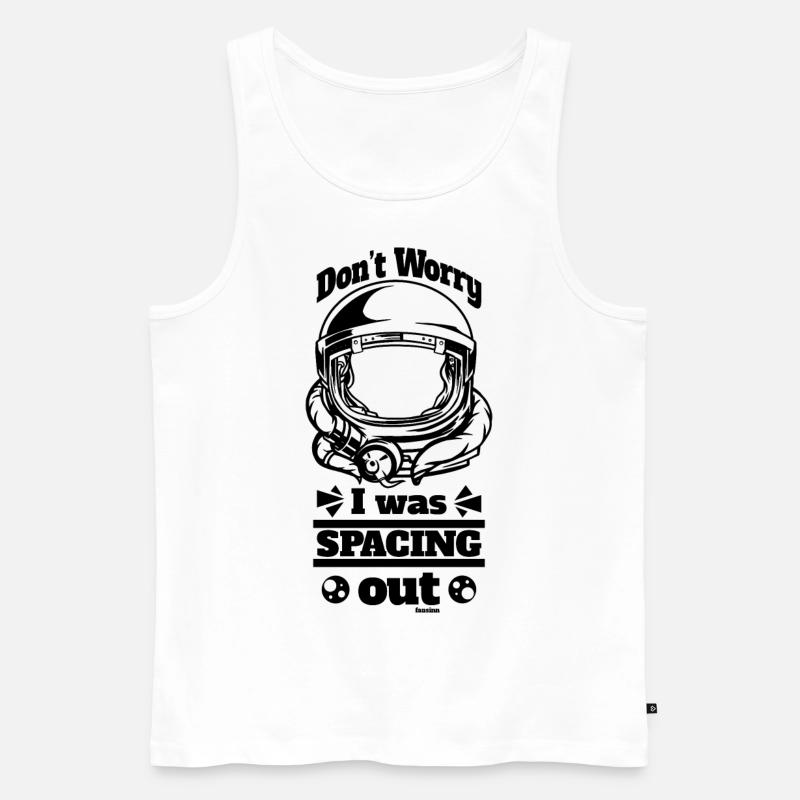 cooler Astronaut - Männer Premium Bio Tank Top - Weiß