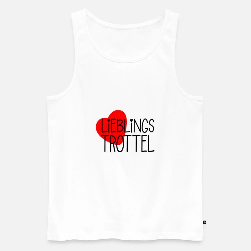 Lieblings-Trottel Geschenkidee Valentinstag - Männer Premium Bio Tank Top - Weiß