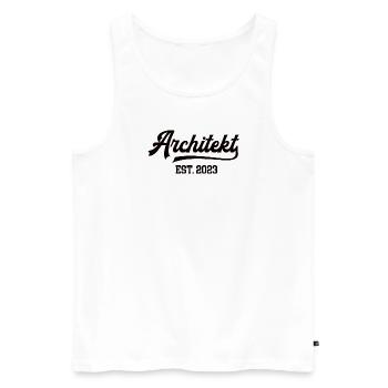 Architekt 2023 Architektur Studium Student MA - Männer Premium Bio Tank Top - Weiß - Vorne - Michal (187cm)
