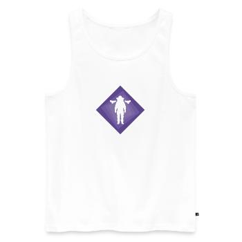 Imker Beekeeping Biene - Männer Premium Bio Tank Top - Weiß - Vorne - Michal (187cm)