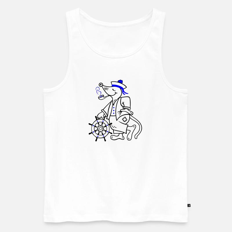 Matrose, maritim - Männer Premium Bio Tank Top - Weiß