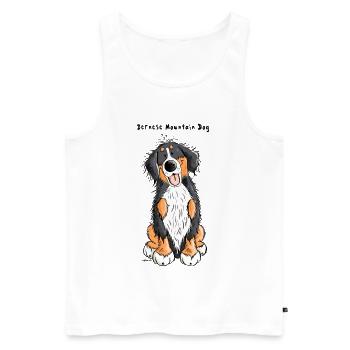 Bouvier bernois - Débardeur bio Premium Homme - blanc - Devant - Michal (187cm)