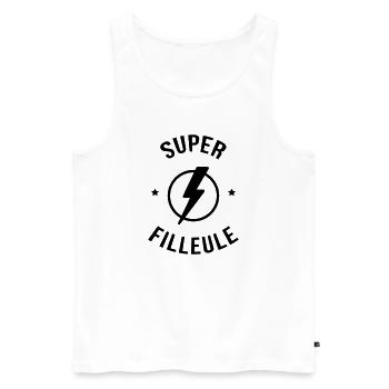 Filleul Filleule Baptême Parrain Marraine - Men's Premium Organic Tank Top - white - Front - Michal (187cm)