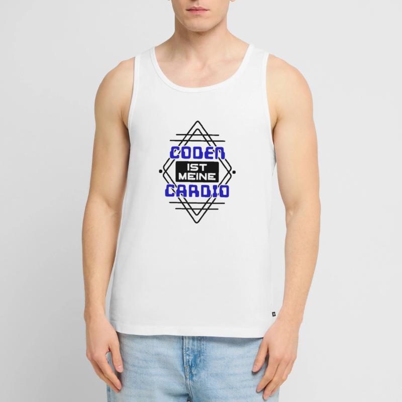 Software Developer Developer Cool Saying Coden Men's Premium Organic Tank Top