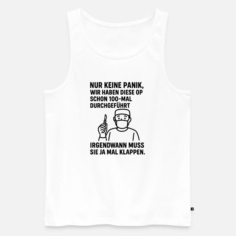 Operation Motivation - Männer Premium Bio Tank Top - Weiß