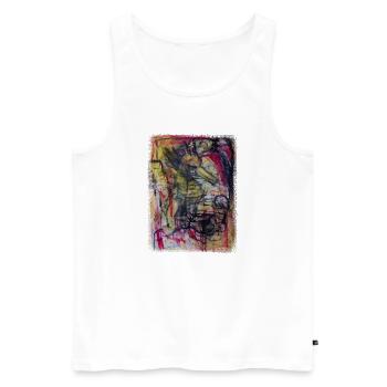 Seepferdchen - Männer Premium Bio Tank Top - Weiß - Vorne - Michal (187cm)