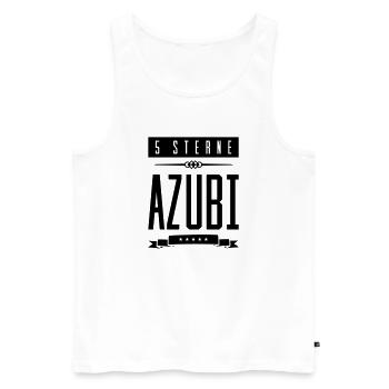 5 sterne azubi - Männer Premium Bio Tank Top - Weiß - Vorne - Michal (187cm)