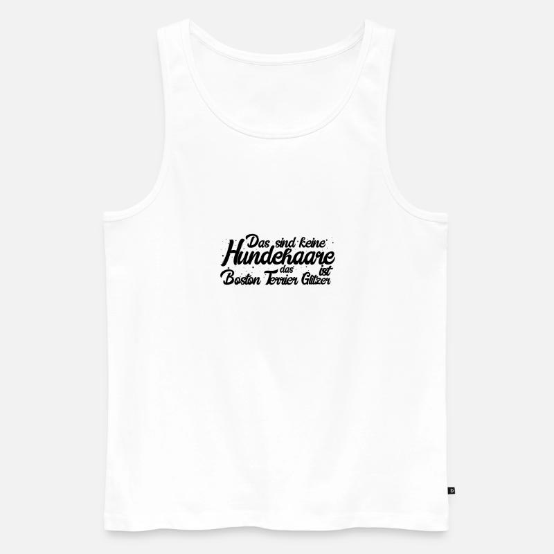 Boston Terrier - Männer Premium Bio Tank Top - Weiß