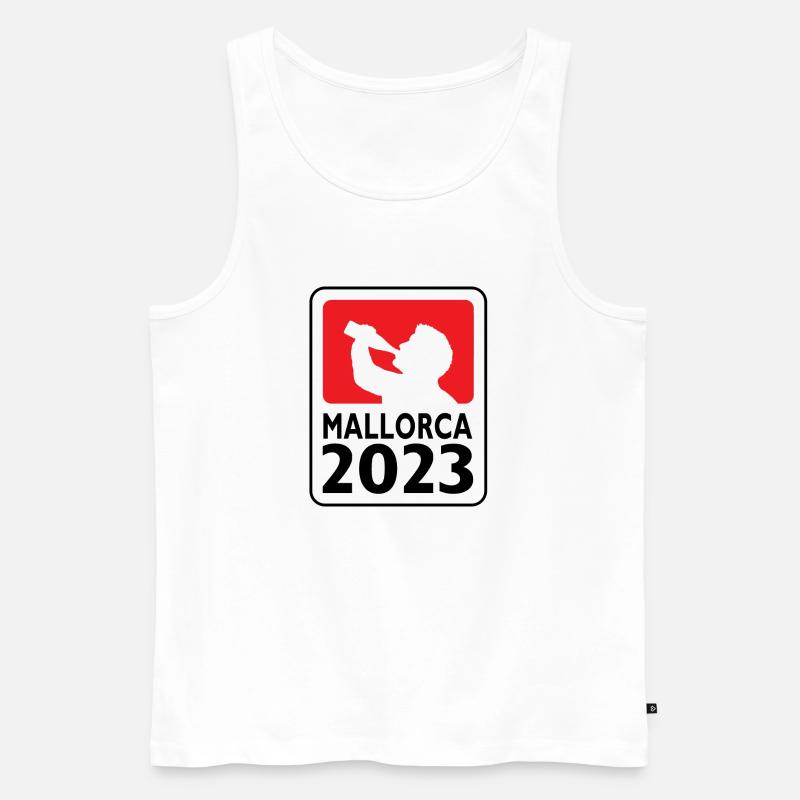 Mallorca 2023 - Männer Premium Bio Tank Top - Weiß